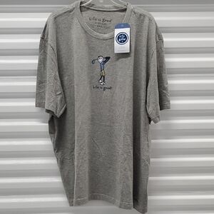 Life is Good Men's Gray T-Shirt